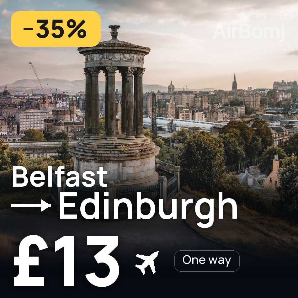 Flugticket: Belfast — Edinburgh, £13