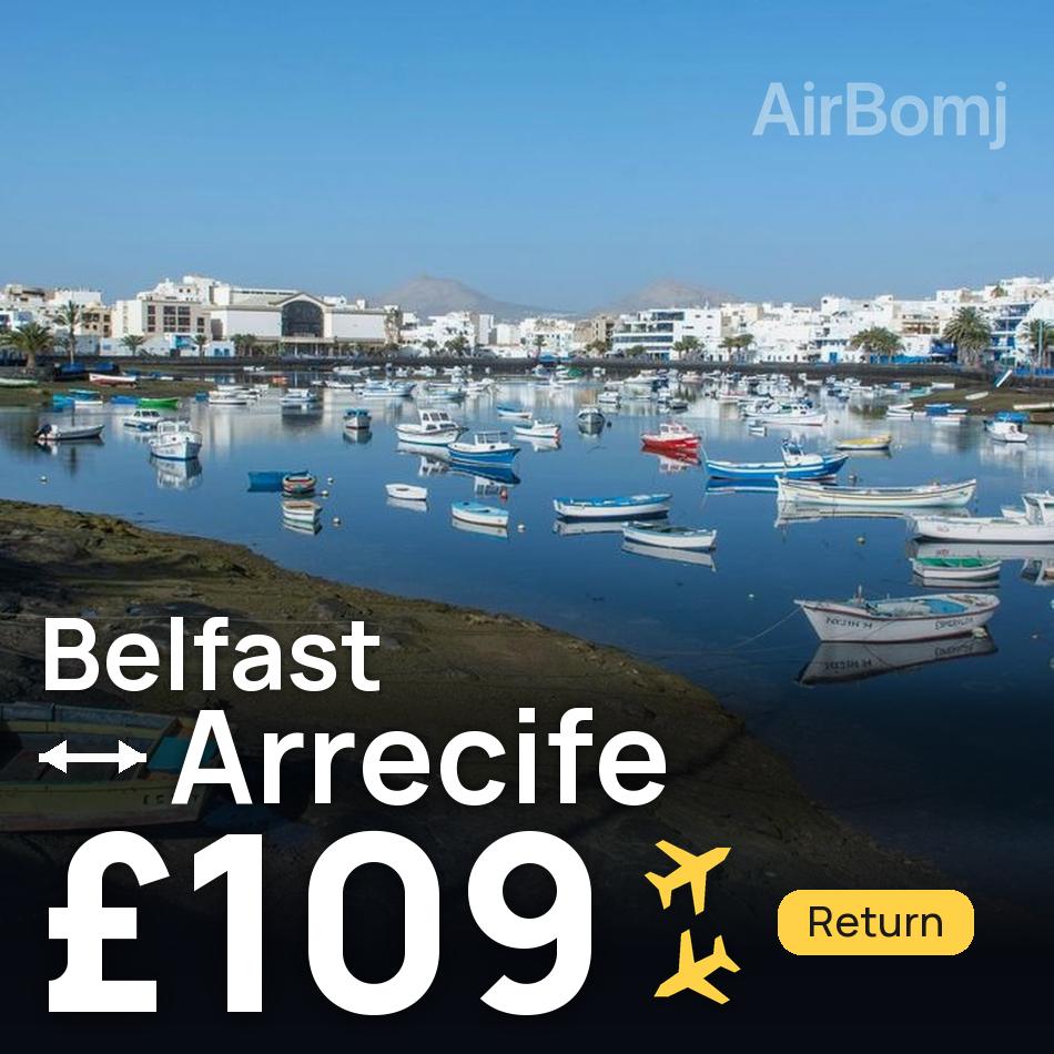 Flugticket: Belfast — Arrecife, £109