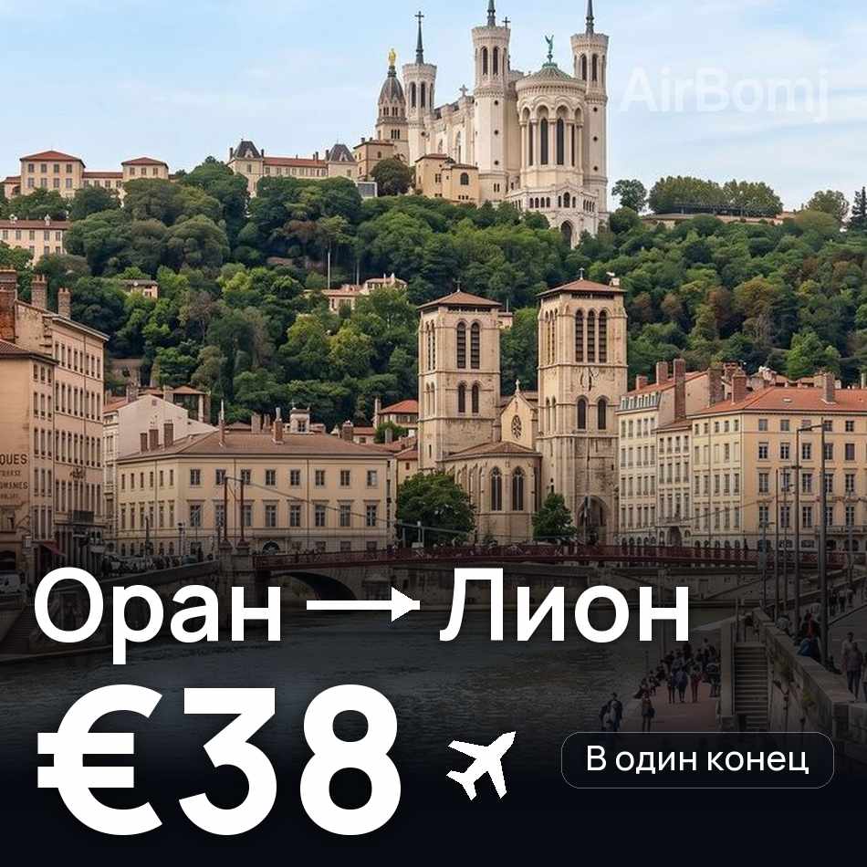 Авиабилет: Оран — Лион, €38