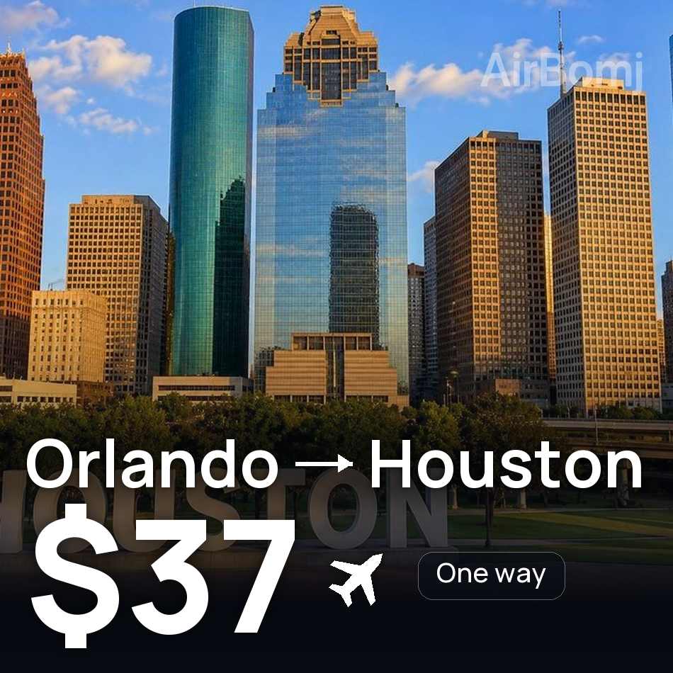 Bilet de avion: Orlando — Houston, $37