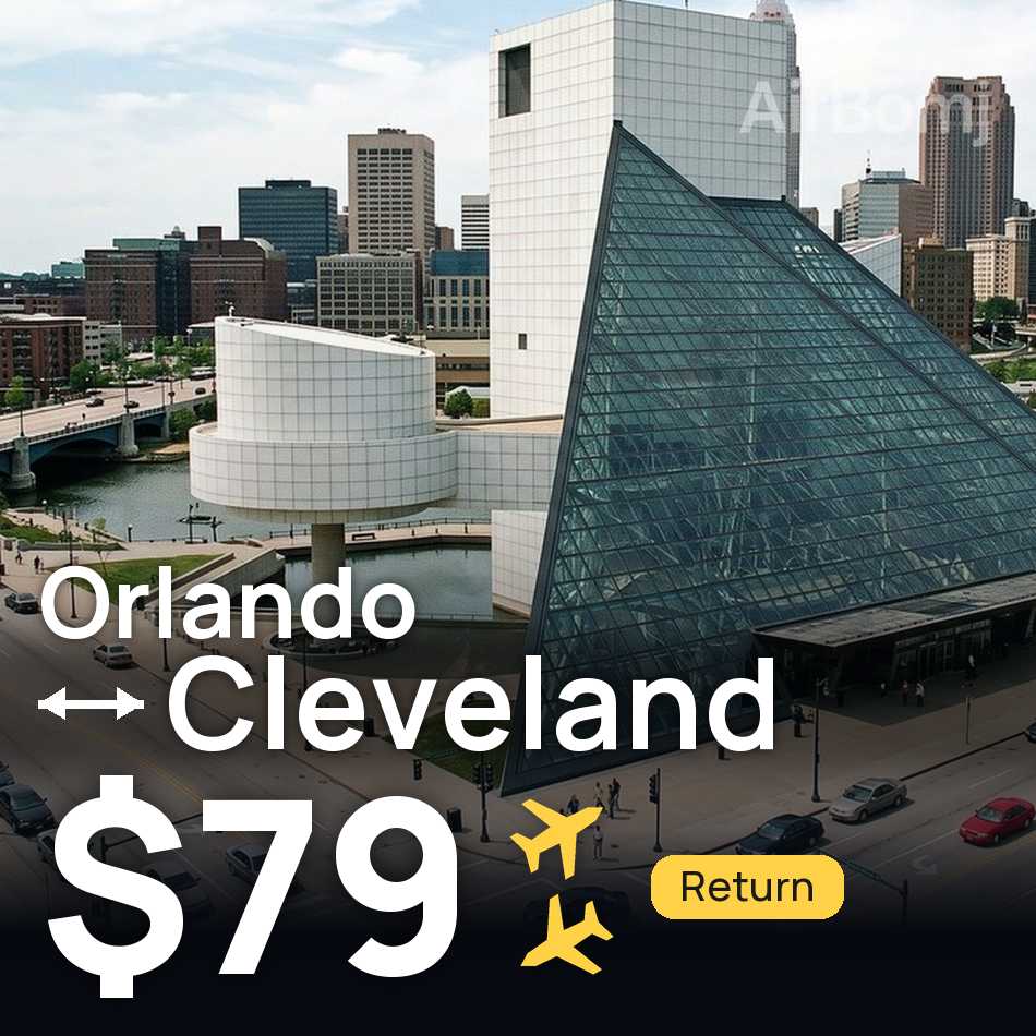 Bilet de avion: Orlando — Cleveland, $79