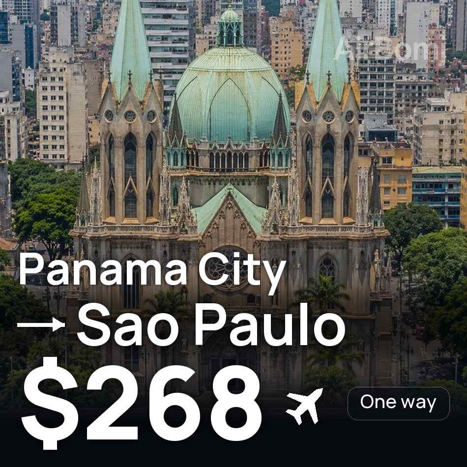 Flugticket: Panama Stadt — São Paulo, $268