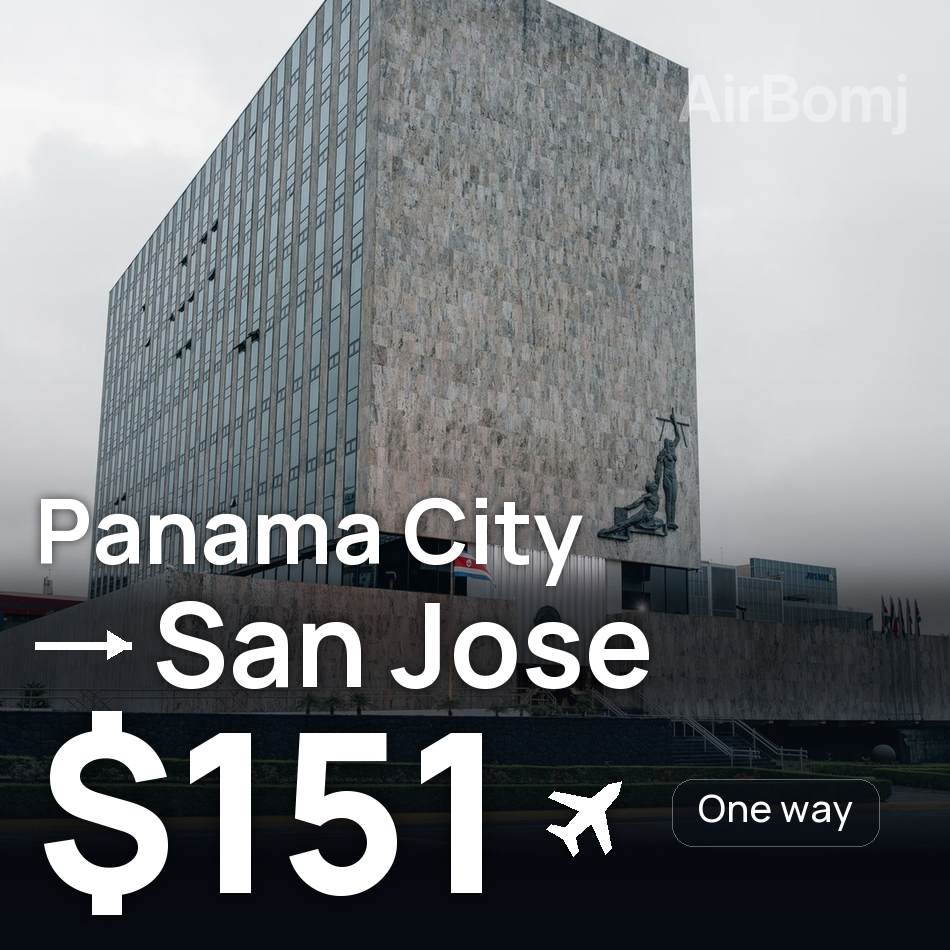 Bilet de avion: Panama City — San Jose, $151