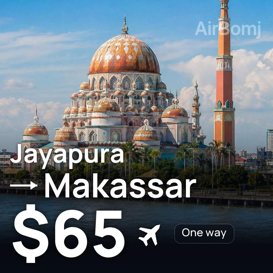 Billet d'avion : Jayapura — Makassar, $65