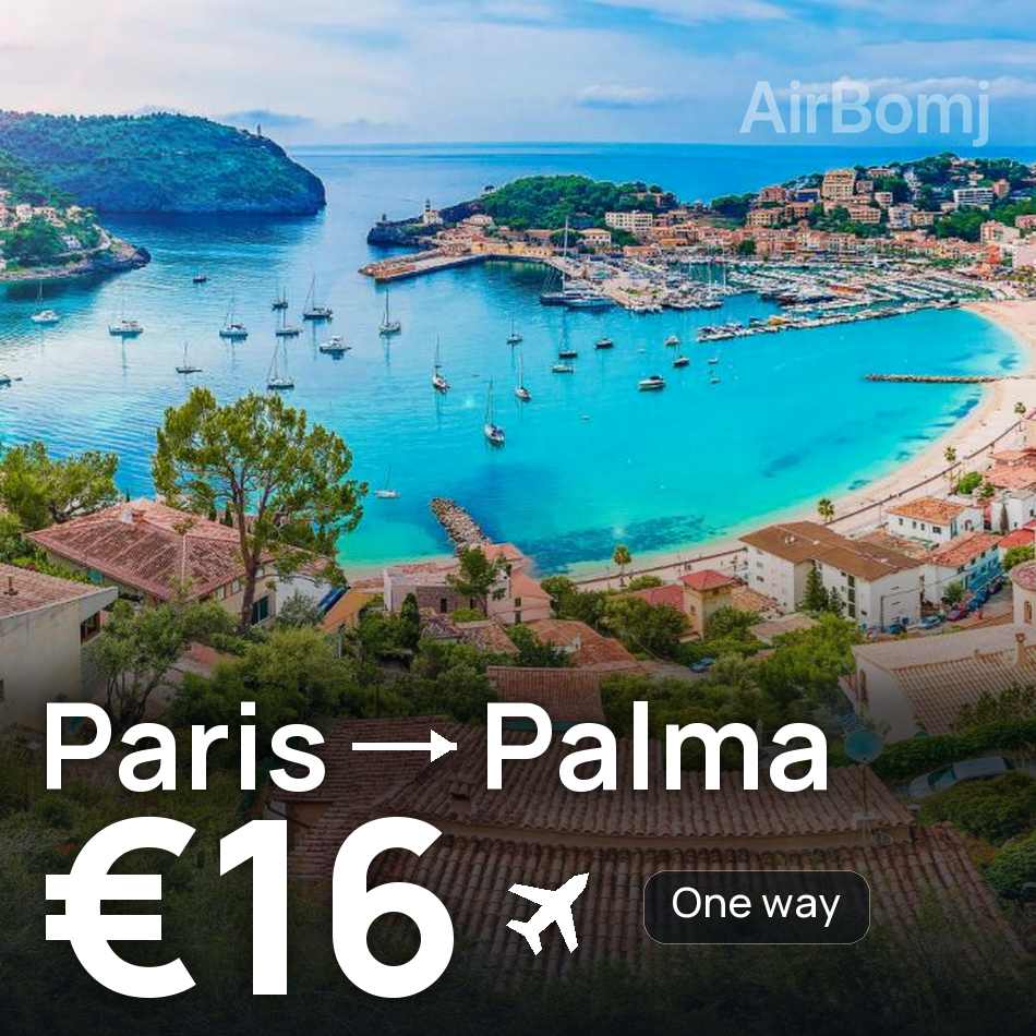 Flugticket: Paris — Palma de Mallorca, €16