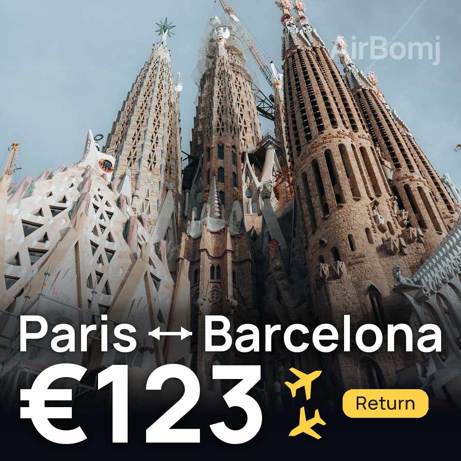Flugticket: Paris — Barcelona, €123
