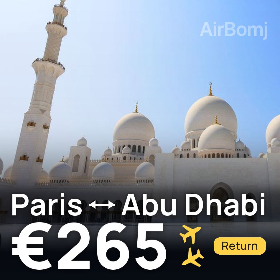 Flugticket: Paris — Abu Dhabi, €265