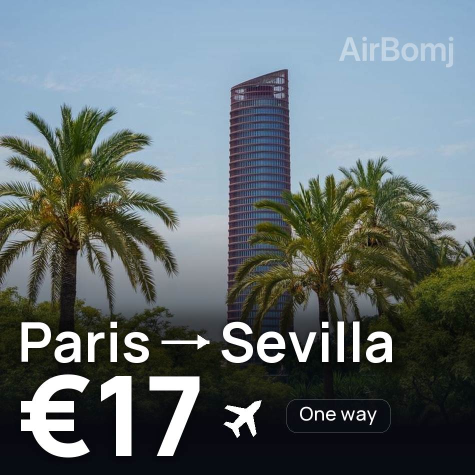 Flugticket: Paris — Seville, €17