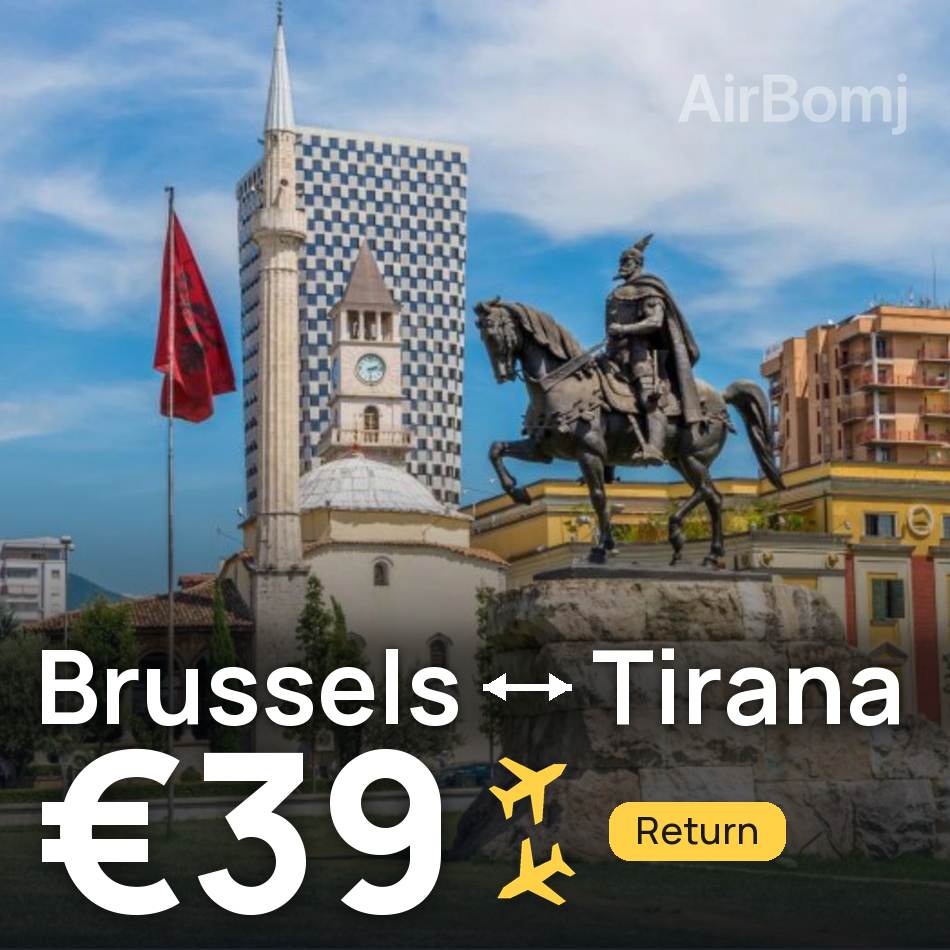 Flugticket: Brüssel — Tirana, €39