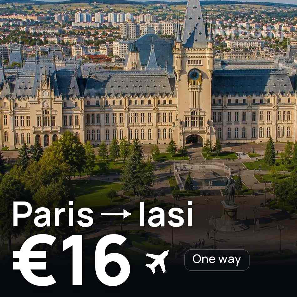 تذكرة طيران: باريس — اياسي، €16