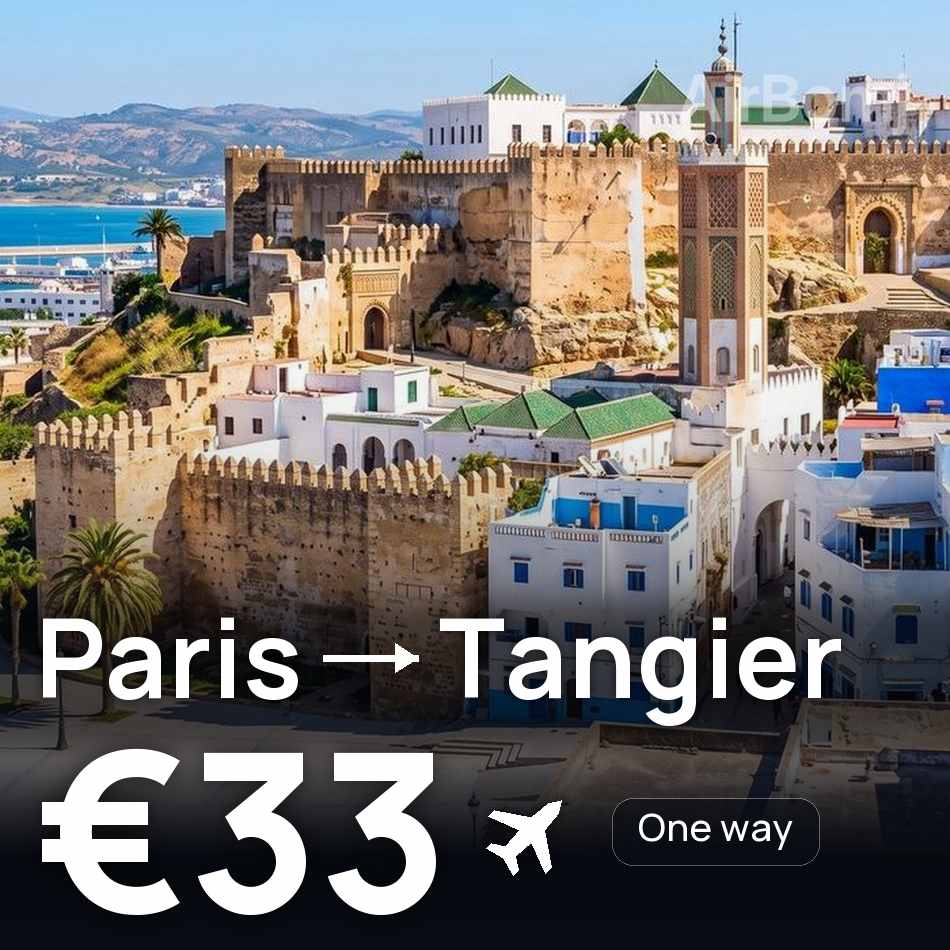 Flugticket: Paris — Tanger, €33