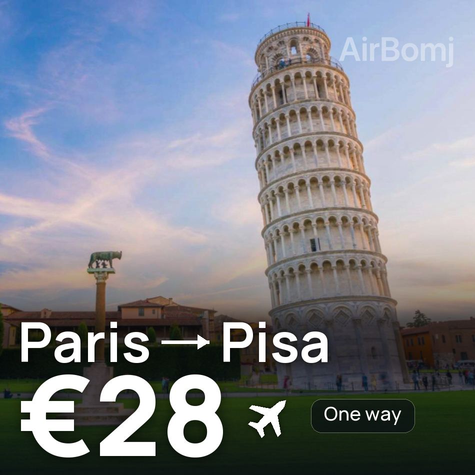 Flugticket: Paris — Pisa, €28