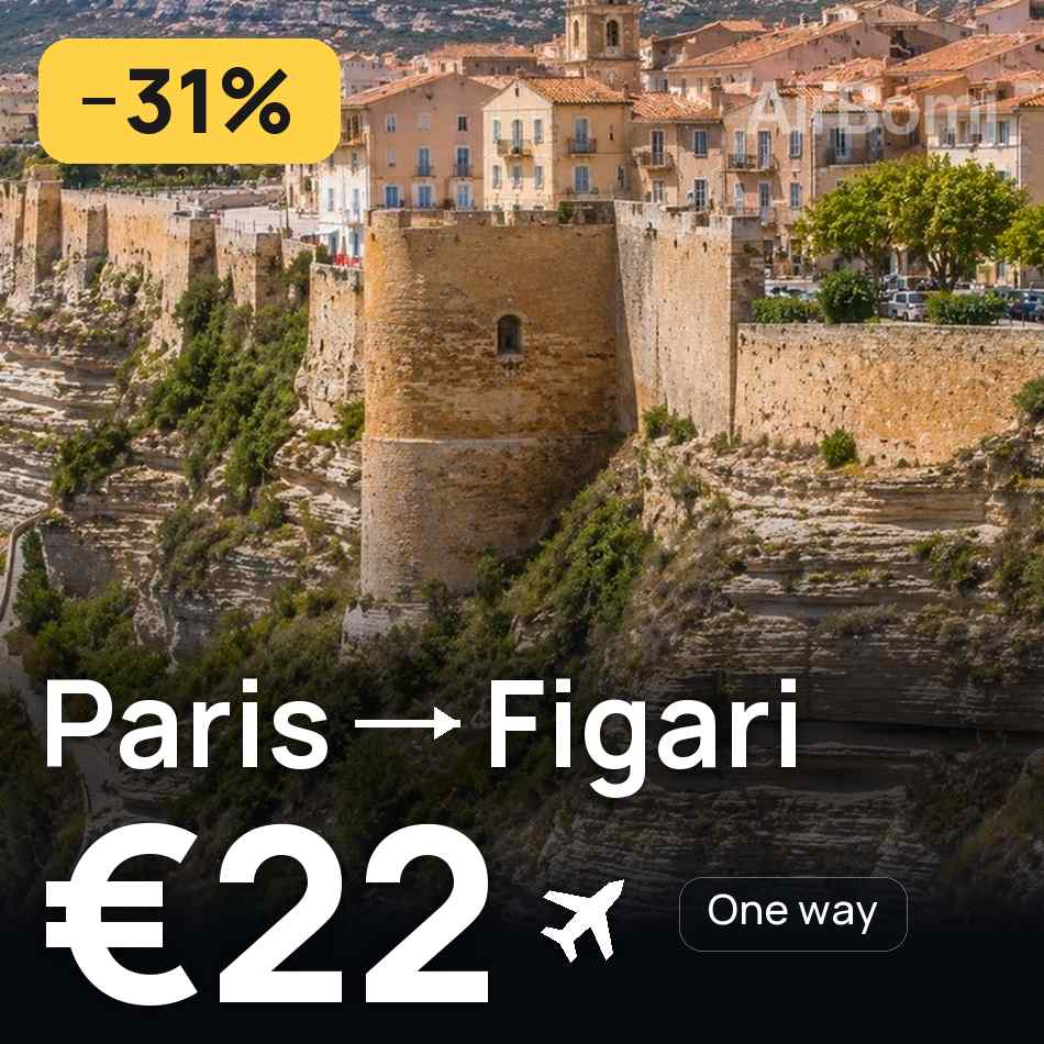Flugticket: Paris — Figari, €22