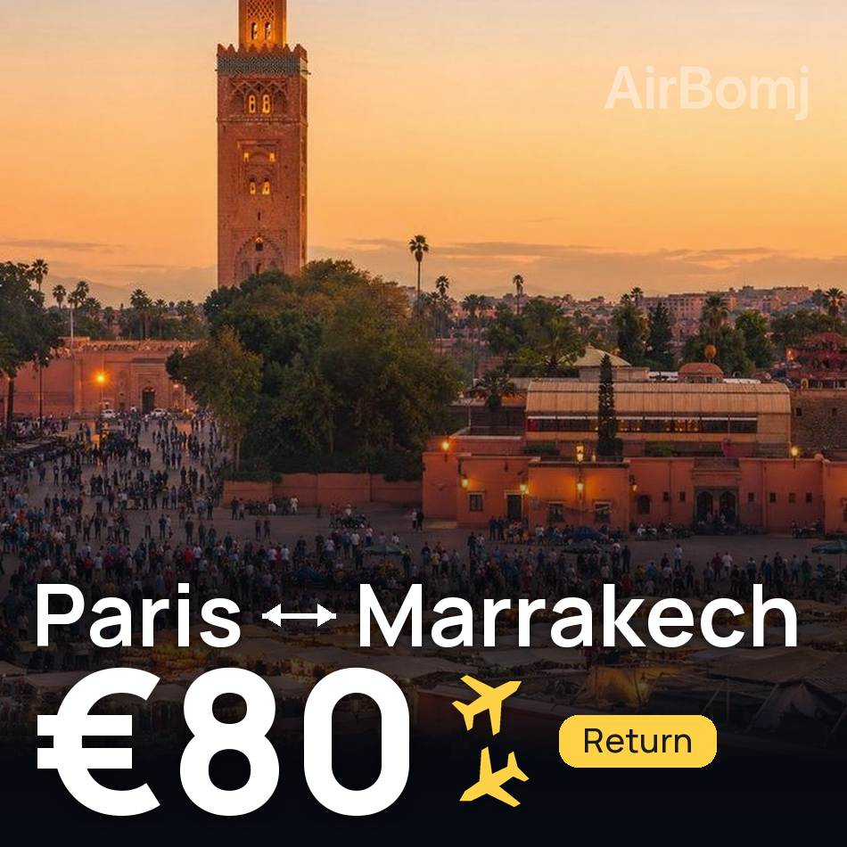Flugticket: Paris — Marrakesh, €80