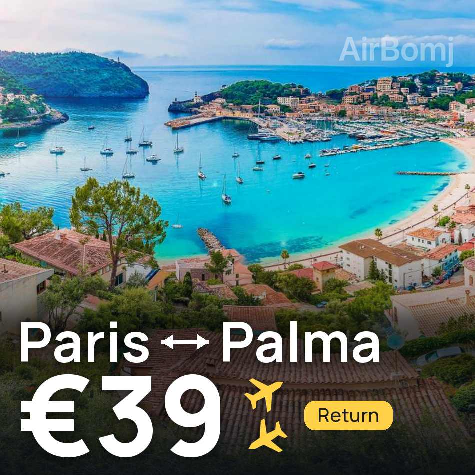 Flugticket: Paris — Palma de Mallorca, €39