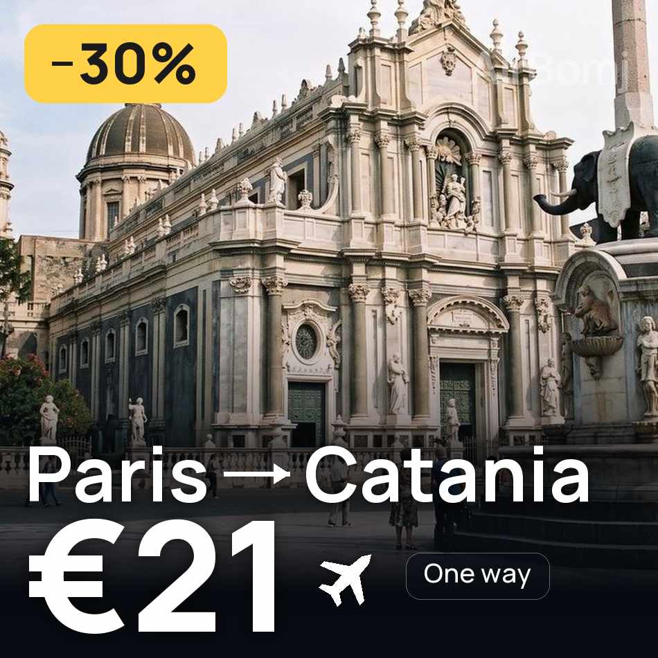 Flugticket: Paris — Catania, €21