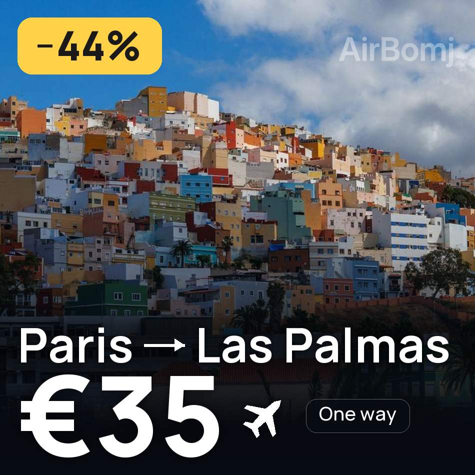 Flugticket: Paris — Palmas de Gran Canaria, €35