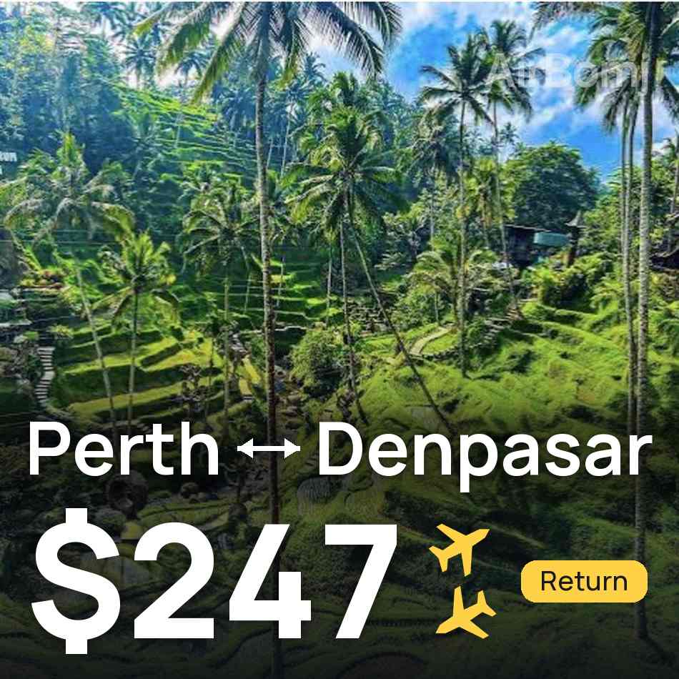 تذكرة طيران: برث — دنباسار، $247