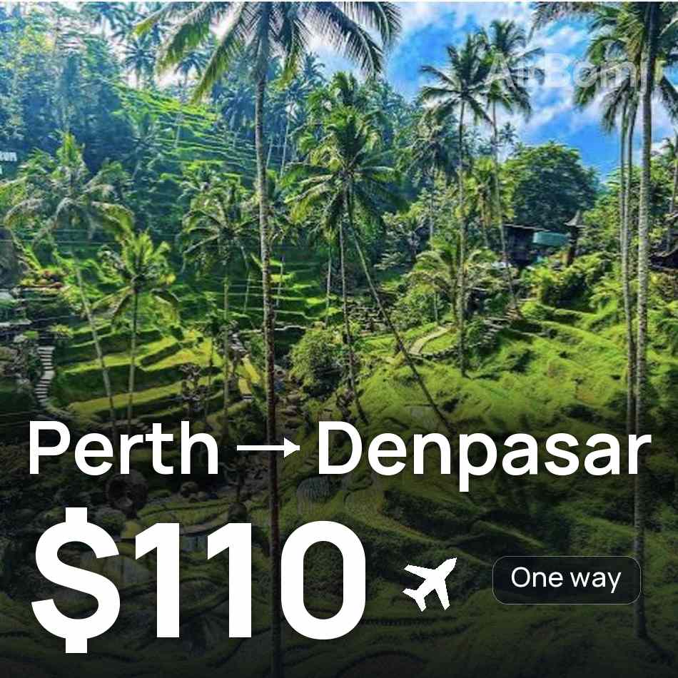 تذكرة طيران: برث — دنباسار، $110