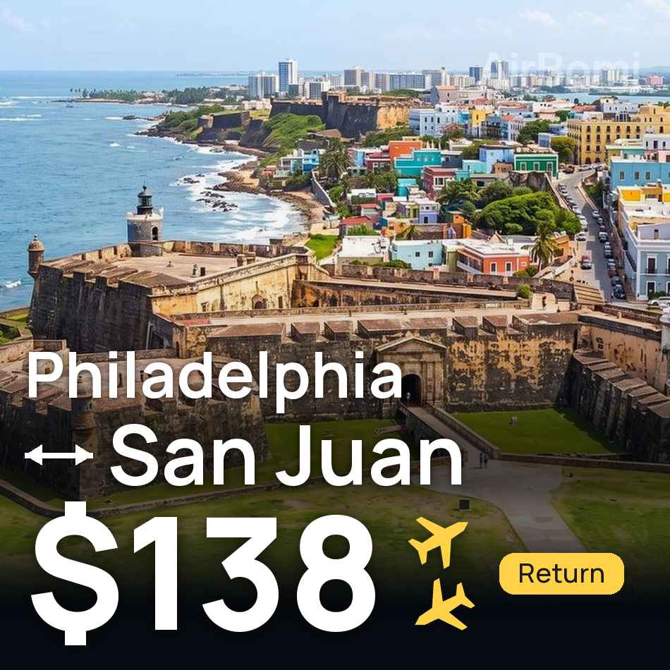 Bilet de avion: Philadelphia — San Juan, $138