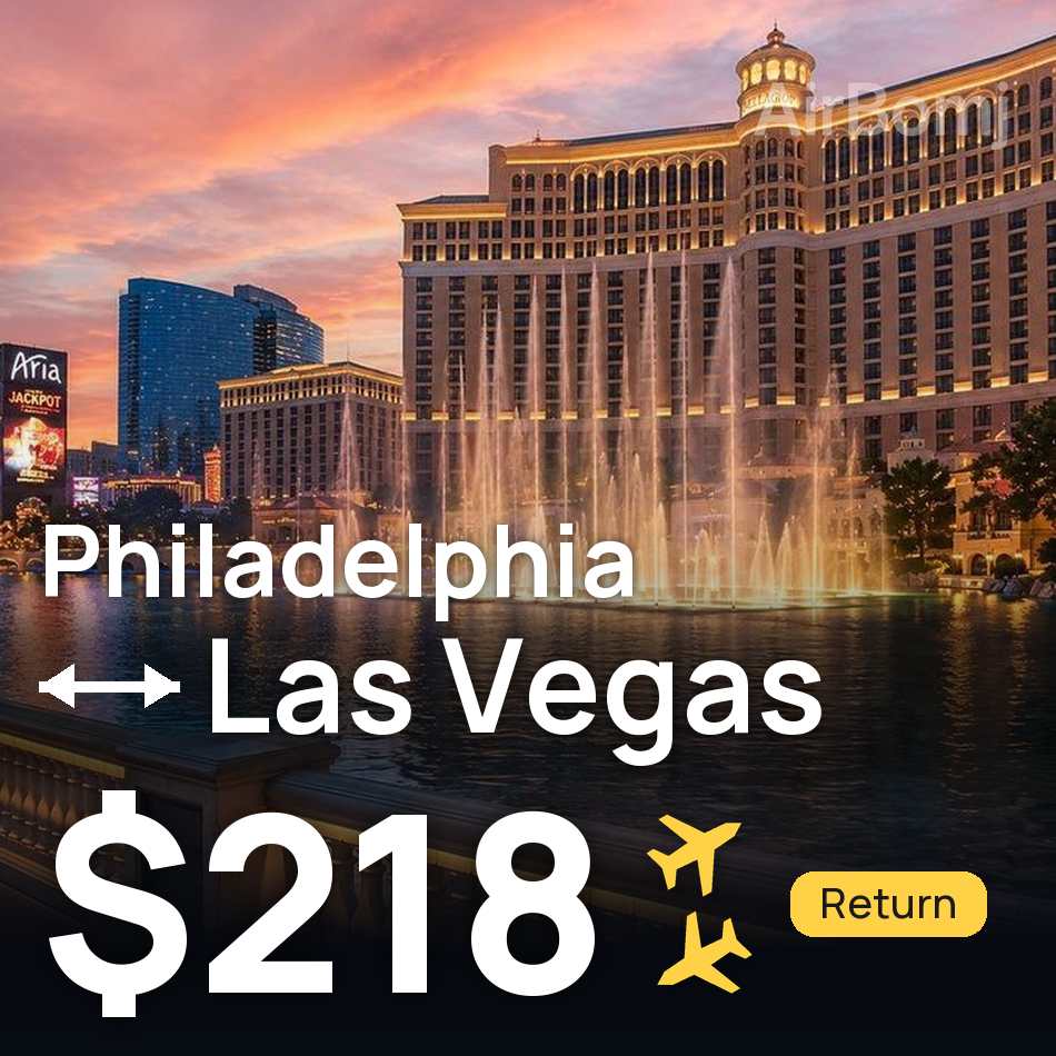 Bilet de avion: Philadelphia — Las Vegas, $218