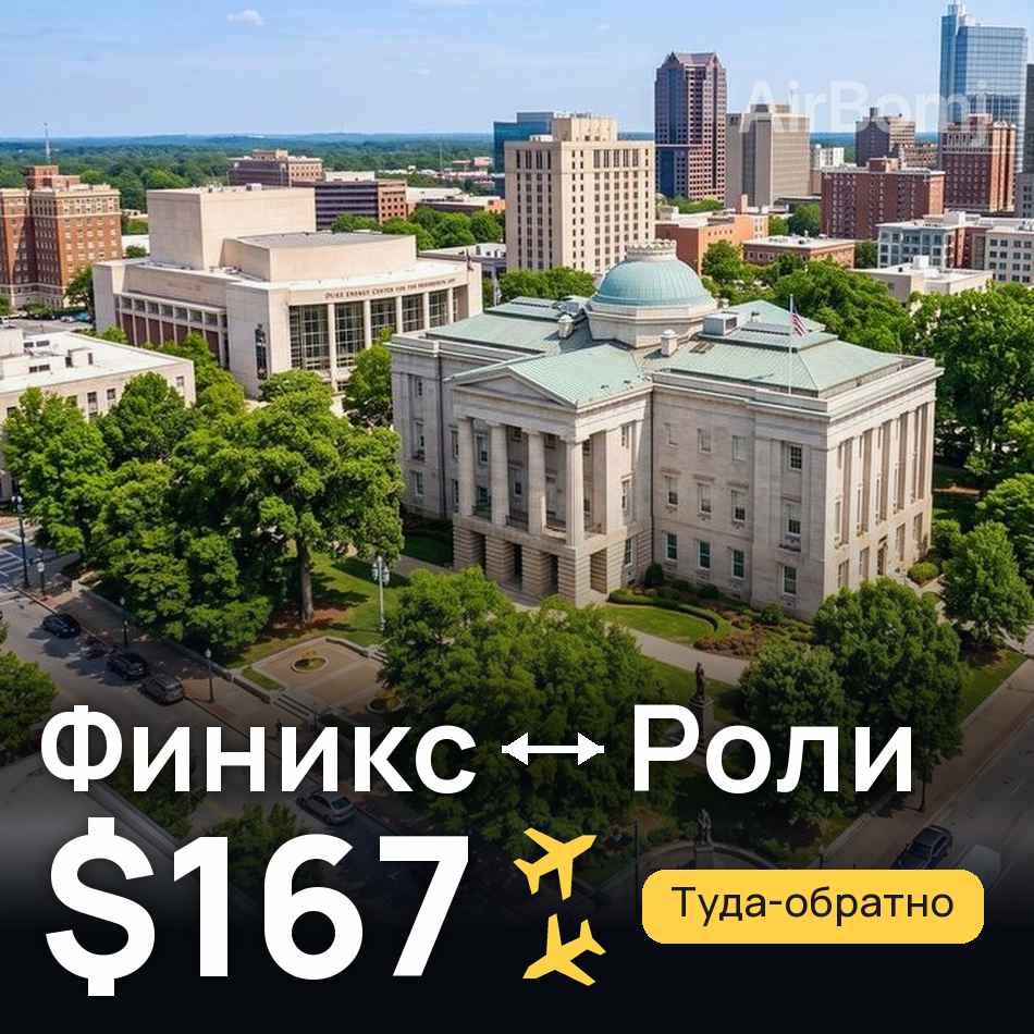 Авиабилет: Финикс — Роли, $167