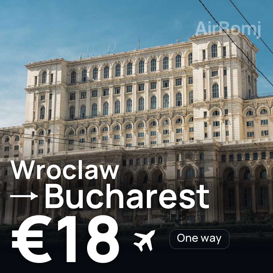 Biglietto aereo: Breslavia — Bucarest, €18