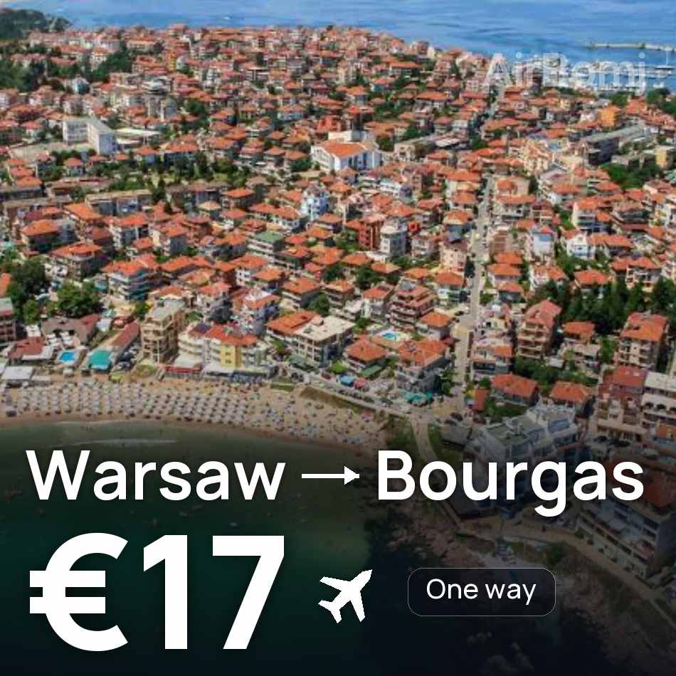 Biglietto aereo: Varsavia — Burgas, €17
