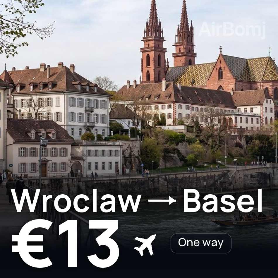 Biglietto aereo: Breslavia — Basilea, €13