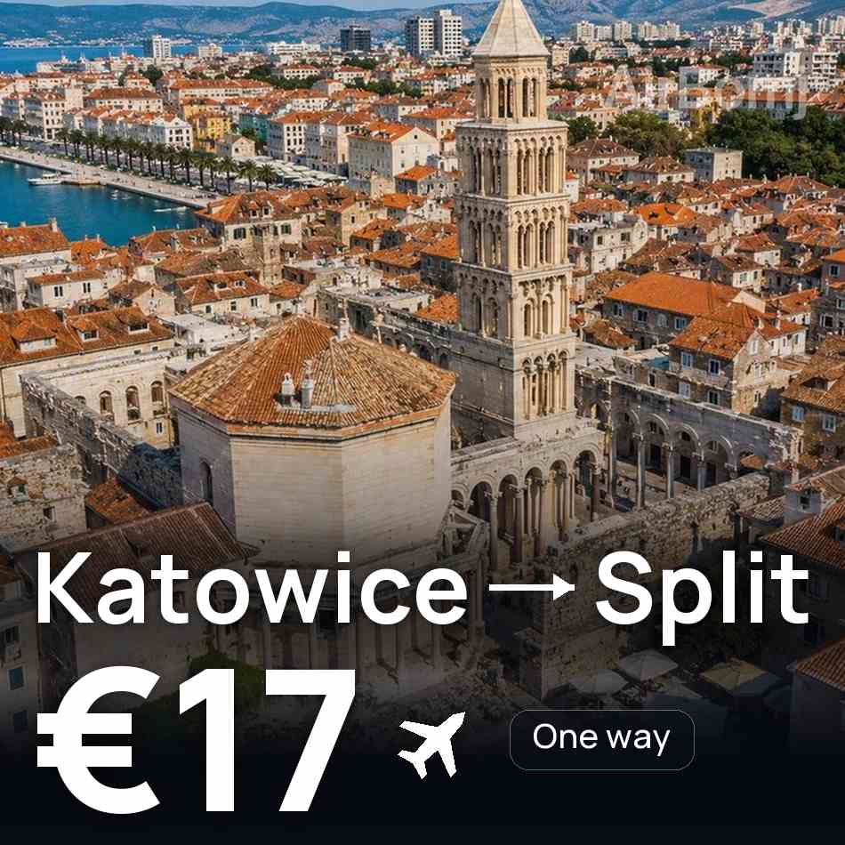 Biglietto aereo: Katowice — Spalato, €17