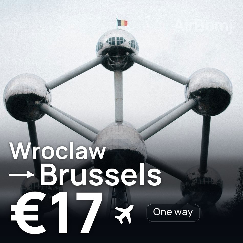 Biglietto aereo: Breslavia — Bruxelles, €17