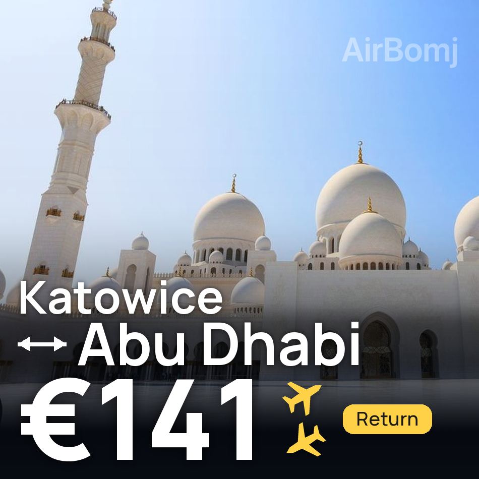 Biglietto aereo: Katowice — Abu Dhabi, €141