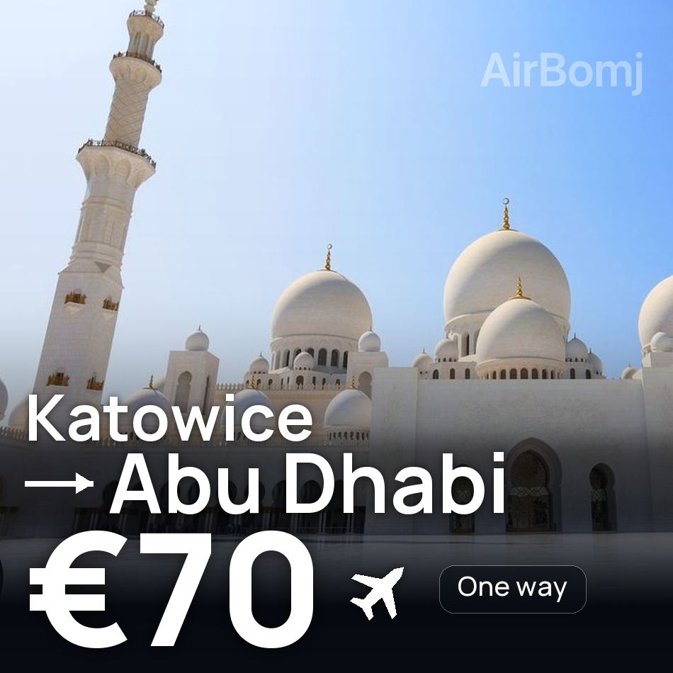 Biglietto aereo: Katowice — Abu Dhabi, €70
