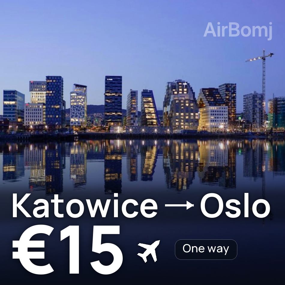 Biglietto aereo: Katowice — Oslo, €15