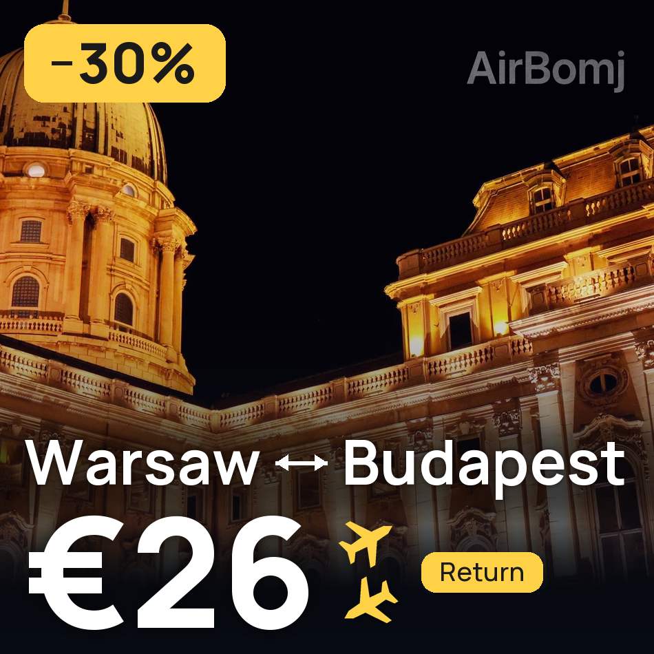 Biglietto aereo: Varsavia — Buda, €26