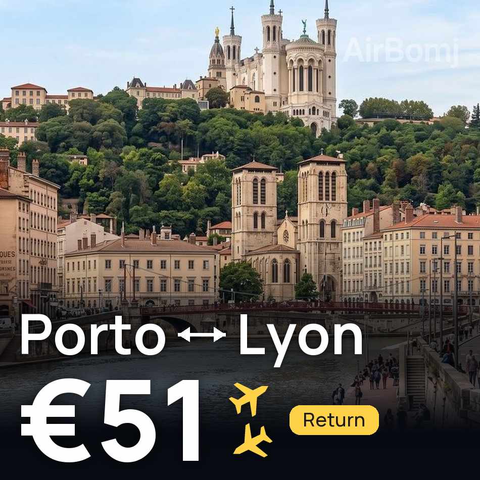 Bilet de avion: Porto — Lyon, €51