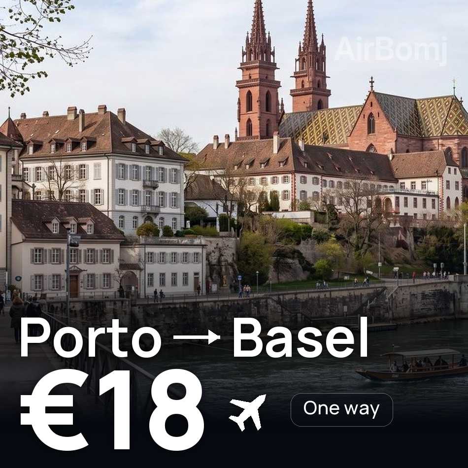 Bilet de avion: Porto — Basel, €18