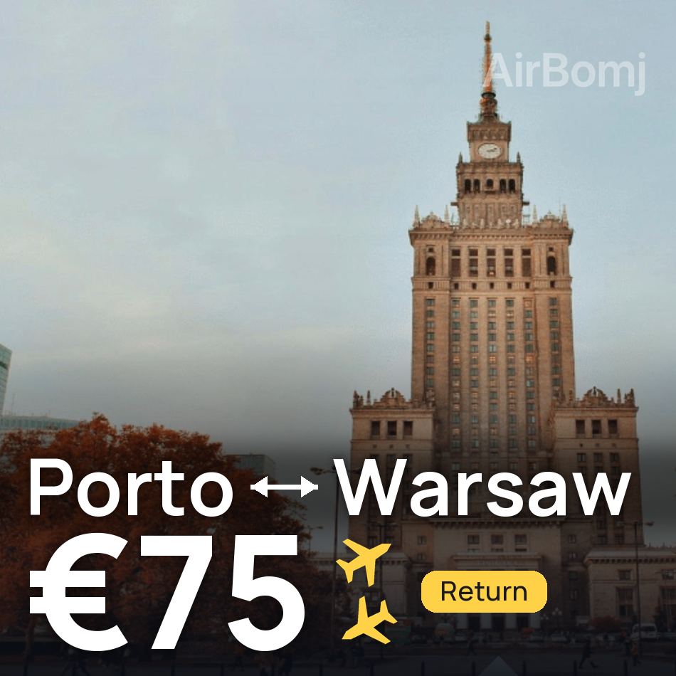 Bilet de avion: Porto — Warsaw, €75