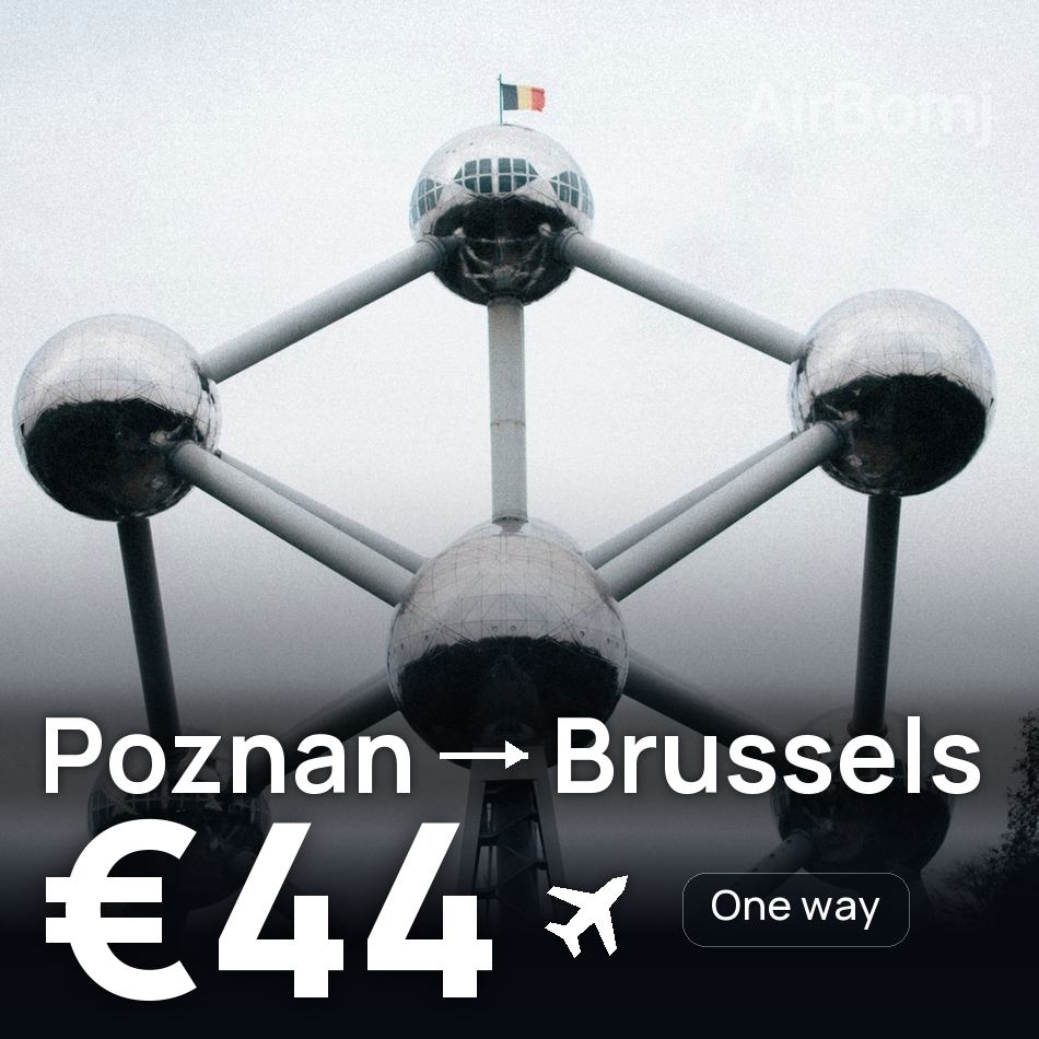 Flugticket: Posen — Brüssel, €44