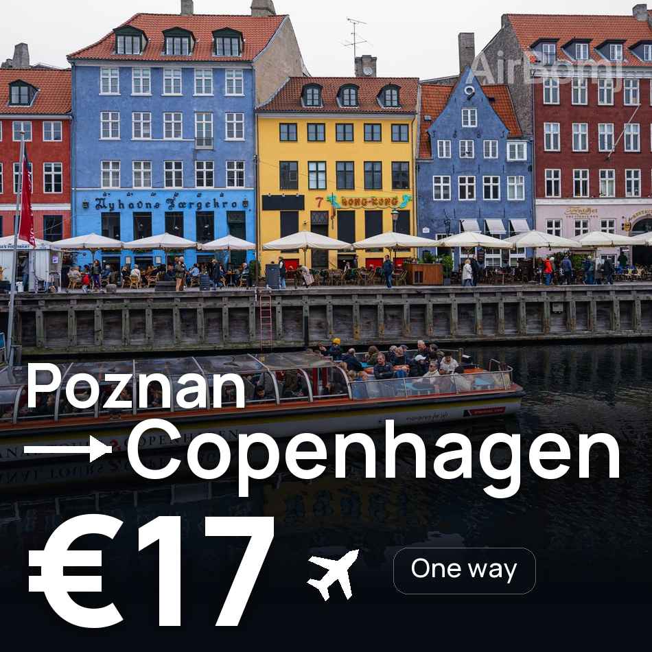 Flugticket: Posen — Kastrup, €17