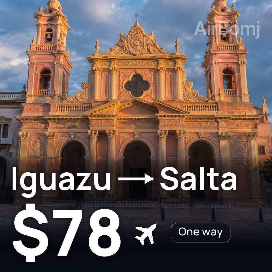 Flugticket: Puerto Iguazú — Salta, $78