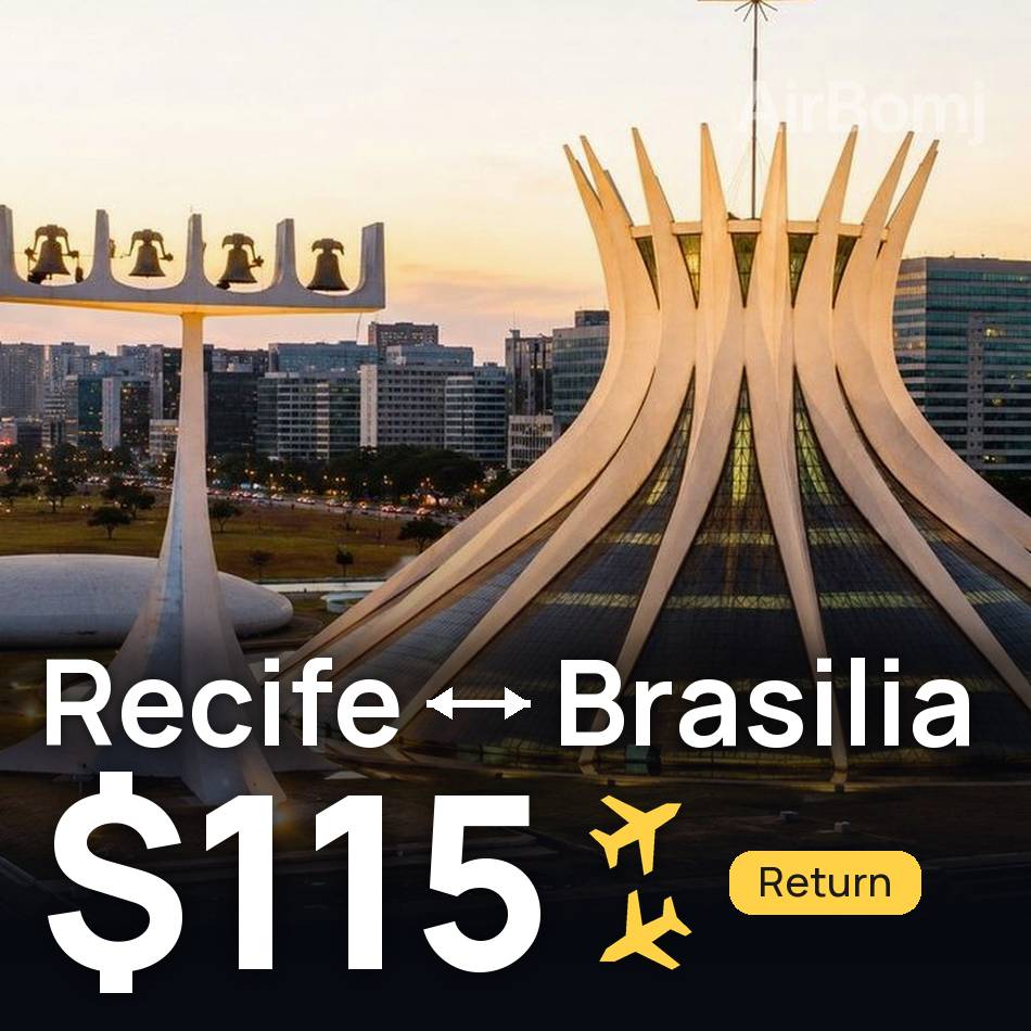 Uçak bileti: Recife — Brezilya, $115