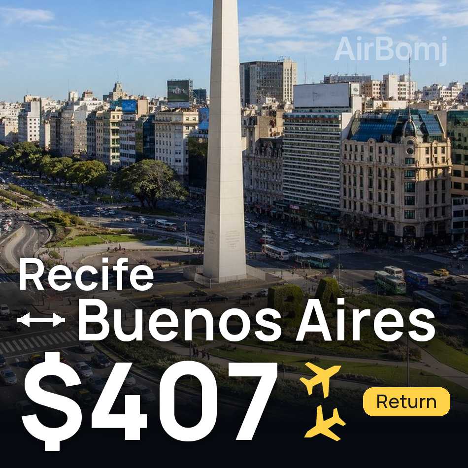 Uçak bileti: Recife — Buenos Aires, $407