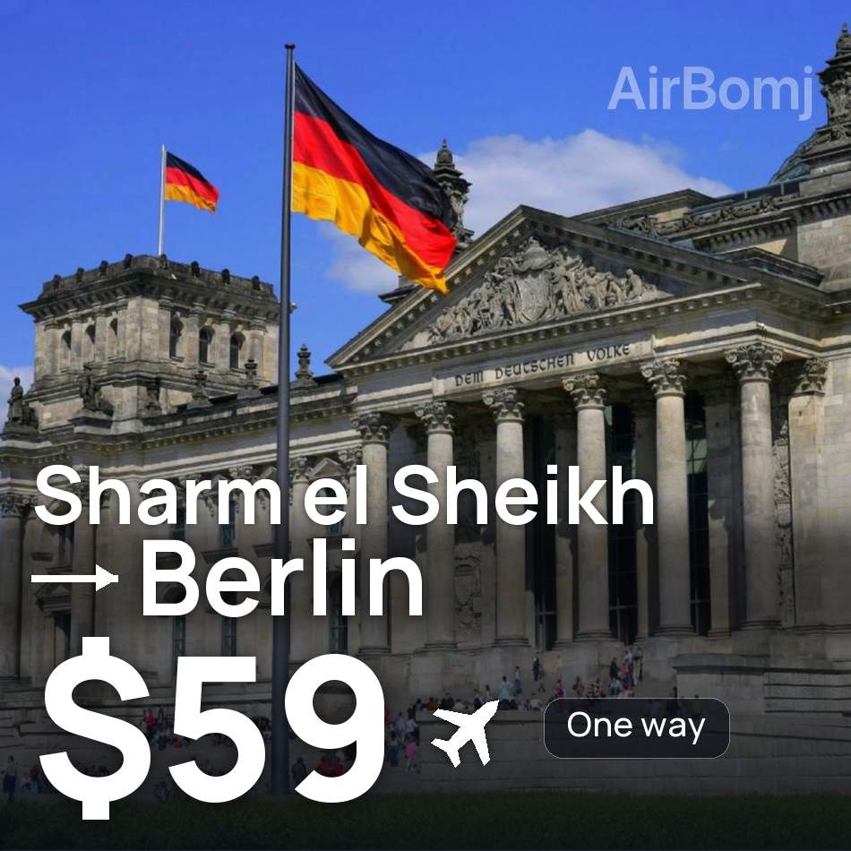 Uçak bileti: Şarm El-Şeyh — Berlin, $59
