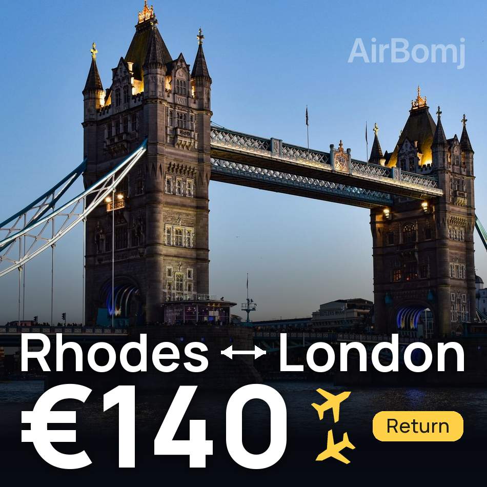 Flugticket: Rhodos — London, €140