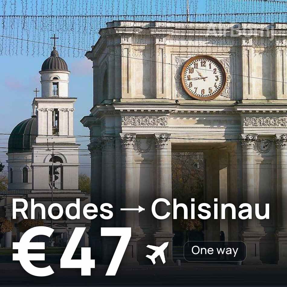 Flugticket: Rhodos — Chișinău, €47
