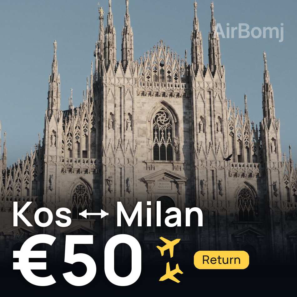 Flugticket: Kos — Mailand, €50