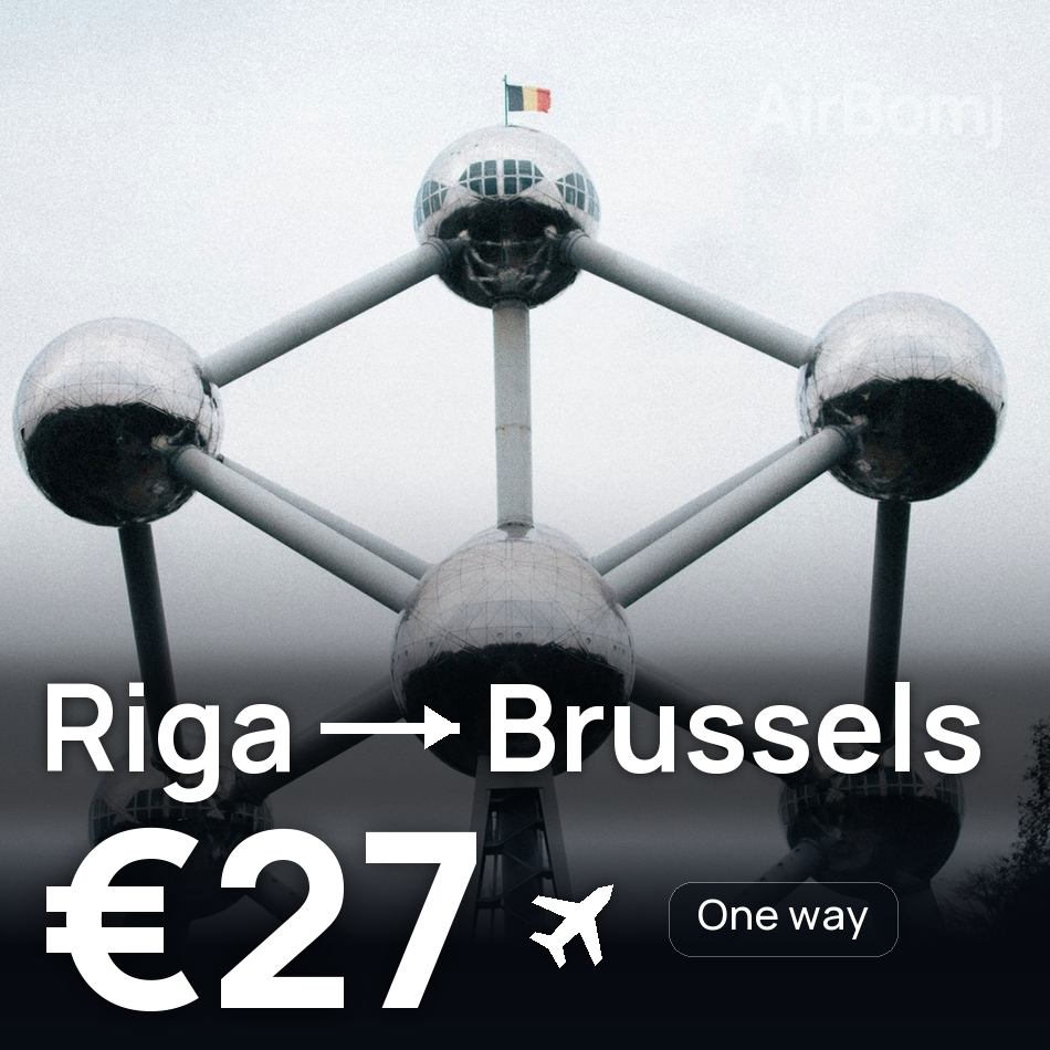 تذكرة طيران: ريجا — بروكسل، €27