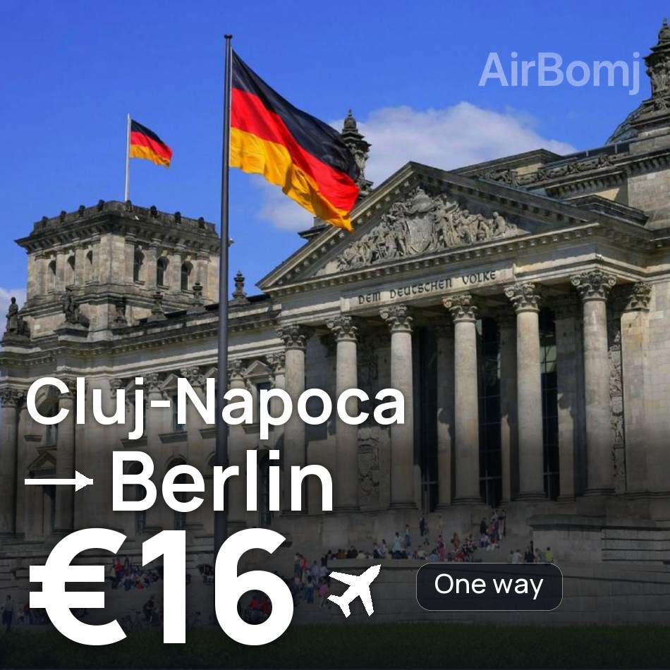 Billet d'avion : Cluj Napoca — Berlin, €16