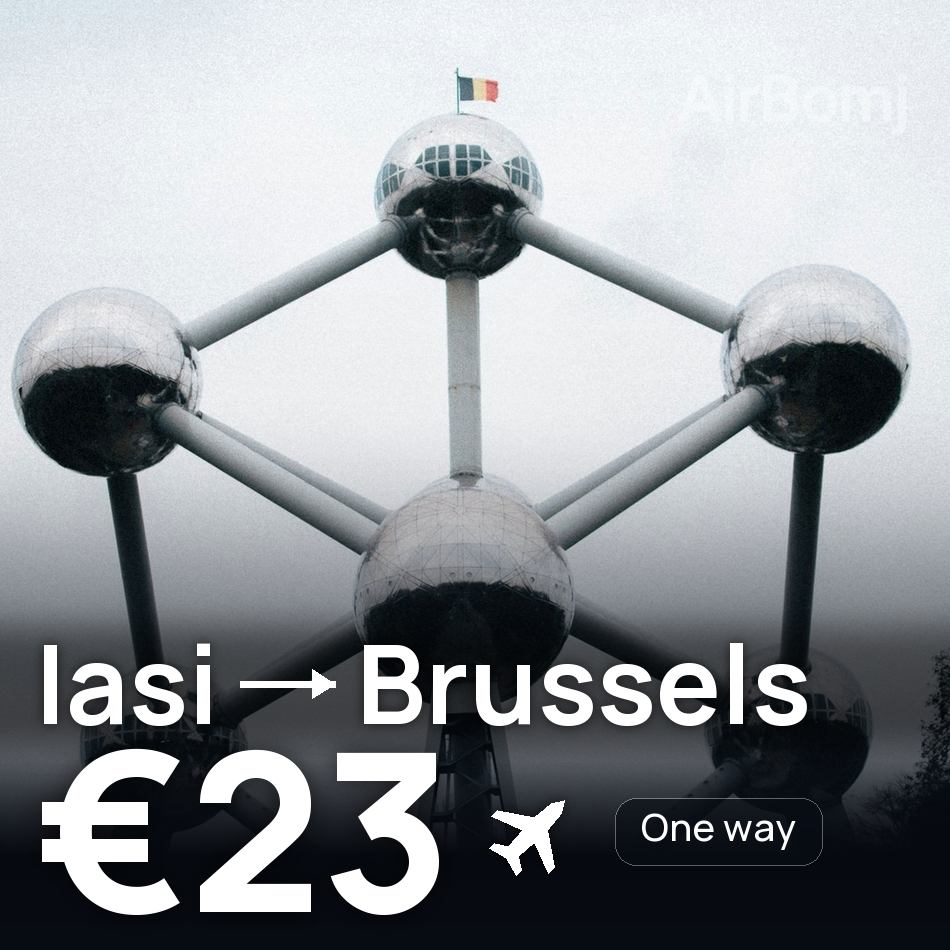 Billet d'avion : Iassy — Bruxelles, €23